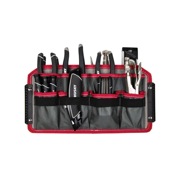 Husky 67127-02 18 in. Large Mouth Tool Bag with Tool Wall