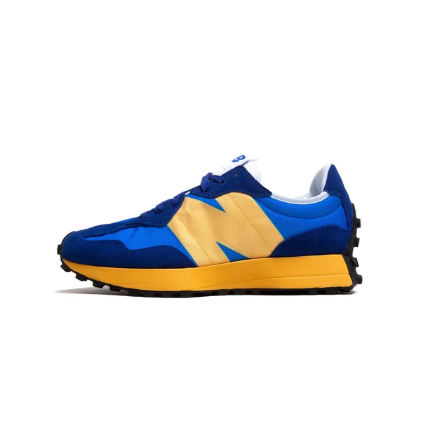 New Balance 327 &Marine Blue Yellow& Mens Sneakers - Size 7.0