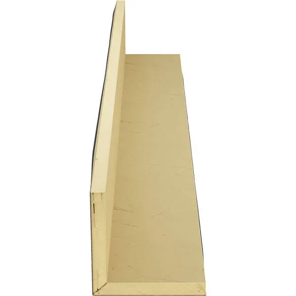 Ekena Millwork BMSD2C0080X040X168ES 8x22W x 4x22H x 14&L 2-Sided (L-beam) Sandblasted Endurathane Faux Wood Ceiling Beam, Aged A
