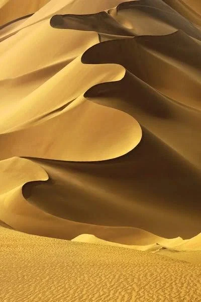 Framed Canvas Art (White Floating Frame) - in The Dunes II by Design Fabrikken ( scenic & landscapes > Desert art)