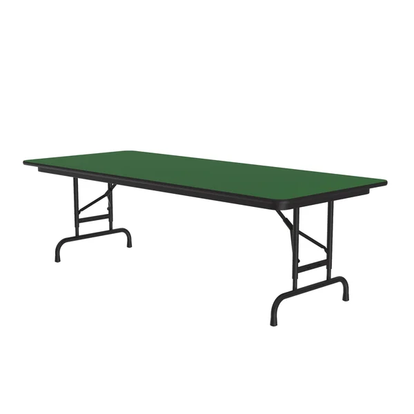 Standard Adjustable Height Folding Table (30 in. x 72 in./Green)