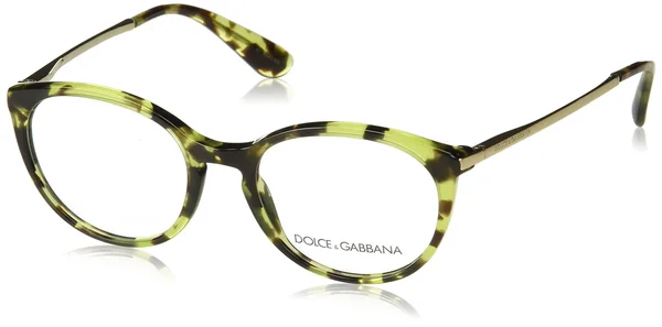 Dolce & Gabbana DG3242 Eyeglasses, 50-18-145, 2970-CUBE Havana Green