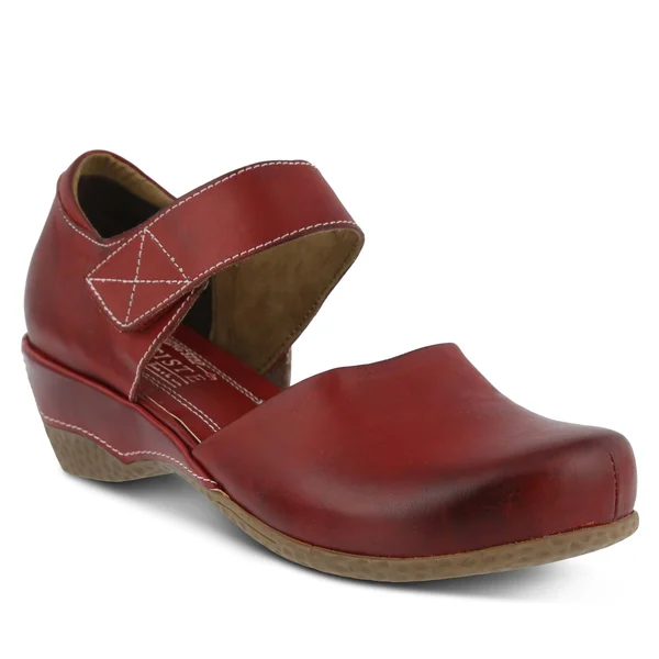 L&Artiste by Spring Step Gloss Women's Mary Jane Shoes - Size: 35, Red