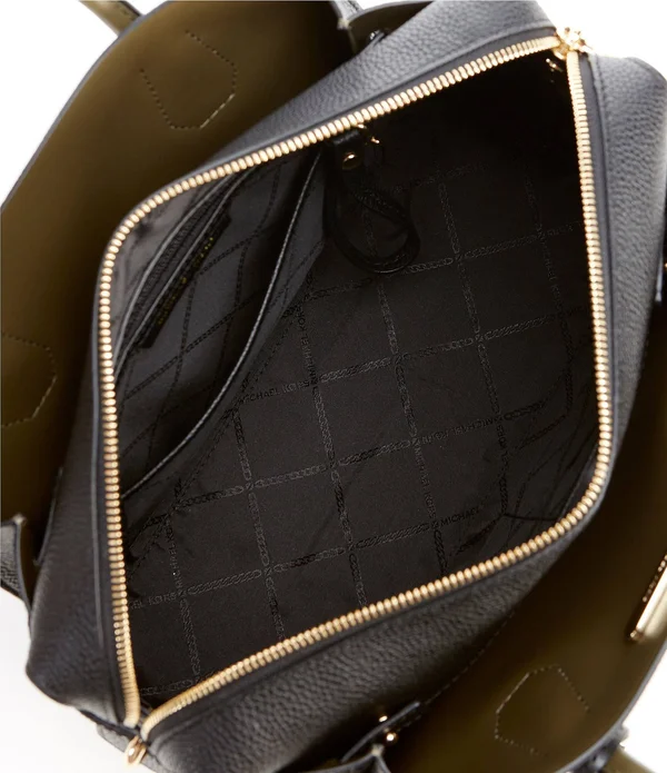 Michael Michael Kors Olive/Multi Mercer Belted Medium Satchel