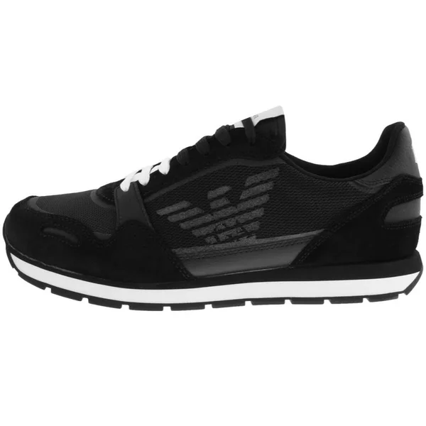 Armani Emporio Logo Trainers - Black - Low-top Sneakers