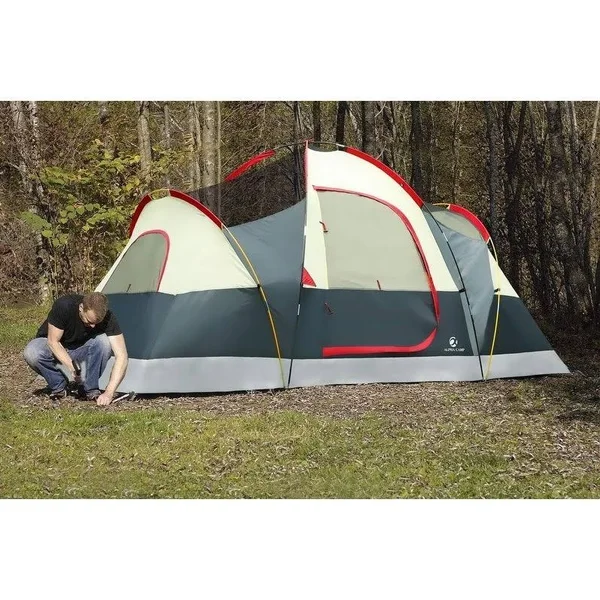 Alpha Camp 6 Person Camping Tent Extended Dome Design