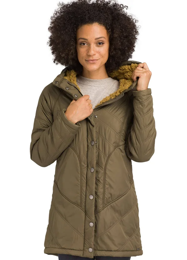 Prana Women's Diva Long Jacket - Small - Slate Green