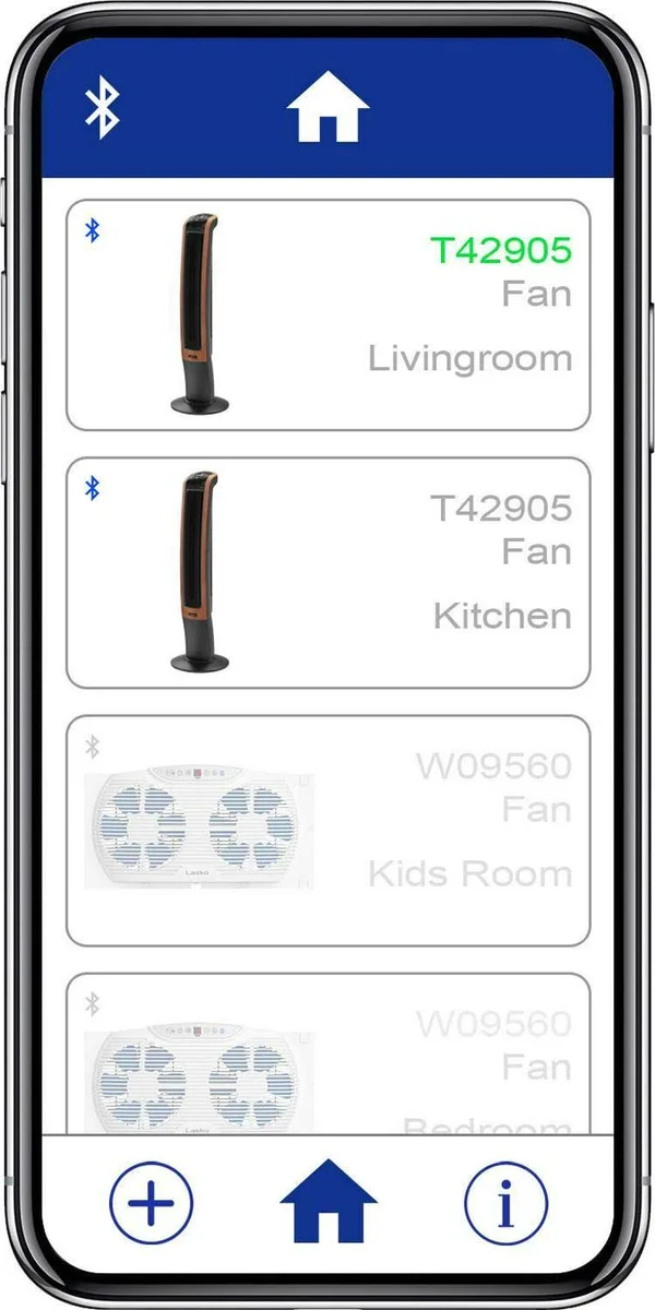 Lasko 42x22 Tower Fan with Bluetooth