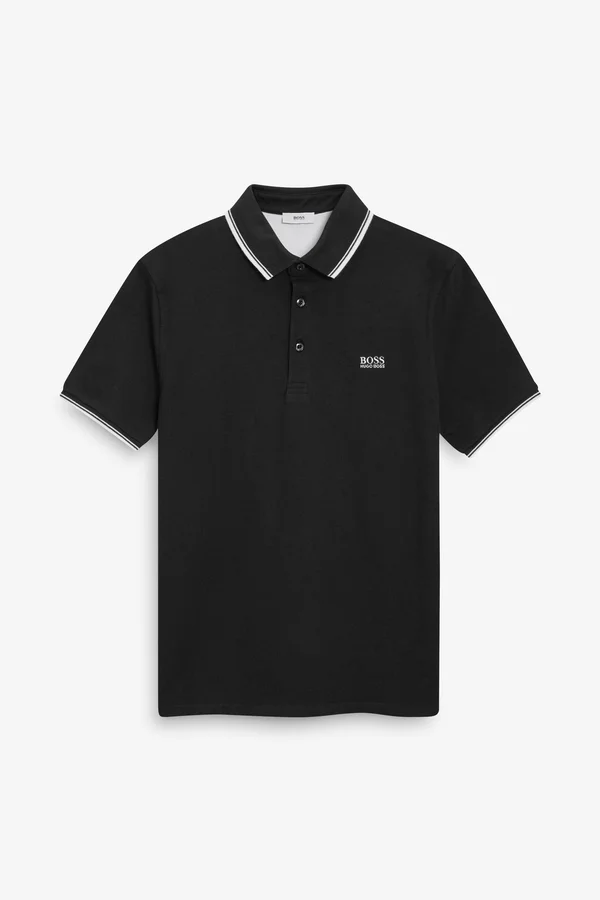 Boss Kids - Logo Polo Shirt Black - Boy - 16 Years - Black