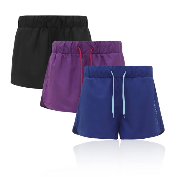 Higher State Women's Running Shorts (3 Pack) - Pink/Black/Purple - EU S