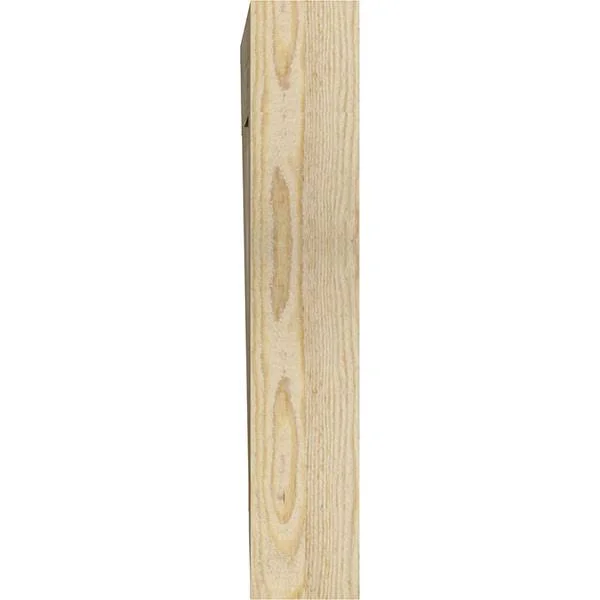 Ekena Millwork BKT04X22X22TRA01RDF Traditional Rough Sawn BRACKET, 4x22 Width x 22x22 Depth x 22x22 Height, Douglas Fir