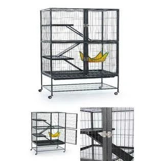 Prevue Pet Products Cage Ferret Large Pet House Chinchilla Rabbit Hamster Guinea Pig Wire Spacing US
