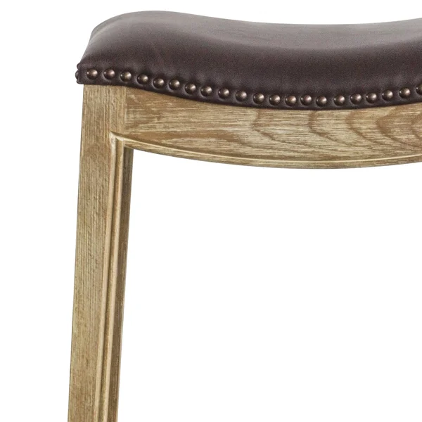 New Pacific Direct Elmo Bonded Leather Counter Stool - Vintage Gray