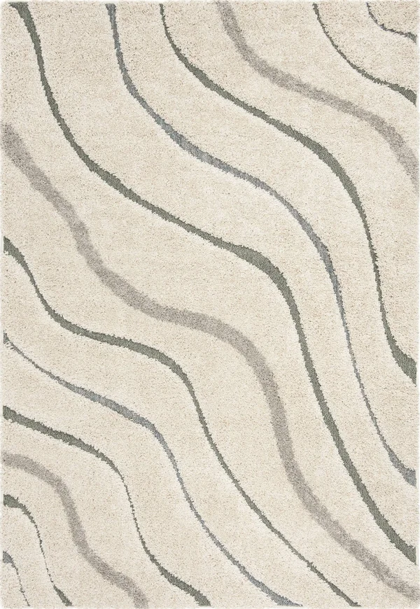 Safavieh Shag Sg472-1160 2&3x22 x 7&0x22 Runner Cream - Light Blue Area Rug