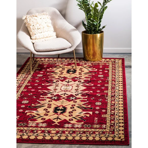 Unique Loom Taftan Terracotta 10 ft Runner Area Rug