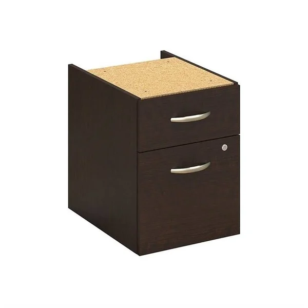Bush Business Furniture Series C Elite 72w x 30D C Leg Desk with Two 3/4 Pedestals in Mocha Cherry