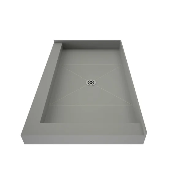 Tile Redi P3236CDR-PVC Redi Base 32x22 x 36x22 Rectangular Shower Base - Polished Chrome