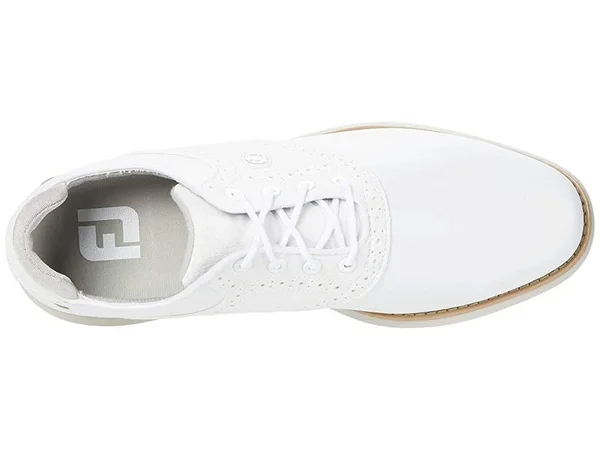 FootJoy Women's Traditions Golf Shoes 97901 - White/Gray - 9 - Medium