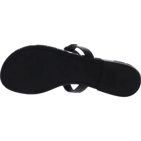 Tory Burch Enamel Miller Womens Leather T-Strap Thong Sandals