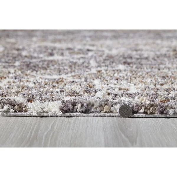 Kas Bungalow 2302 Mocha Mosaic Area Rug 7&10x22 x 10&6x22
