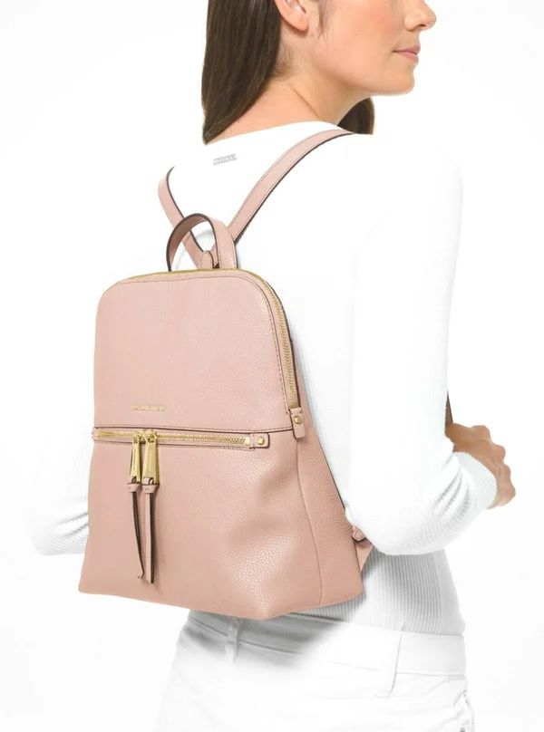 Michael Kors Rhea Medium Slim Backpack (Soft Pink)
