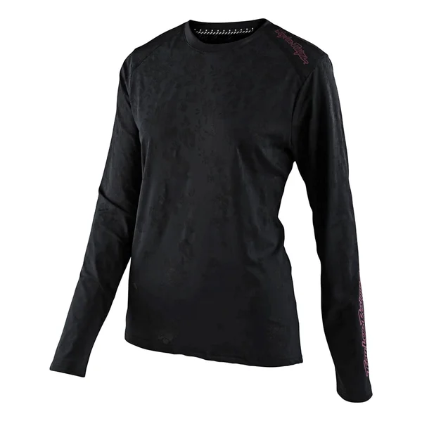 Troy Lee Designs Women's Floral Lilium Jacquard Jersey - Xs - Black