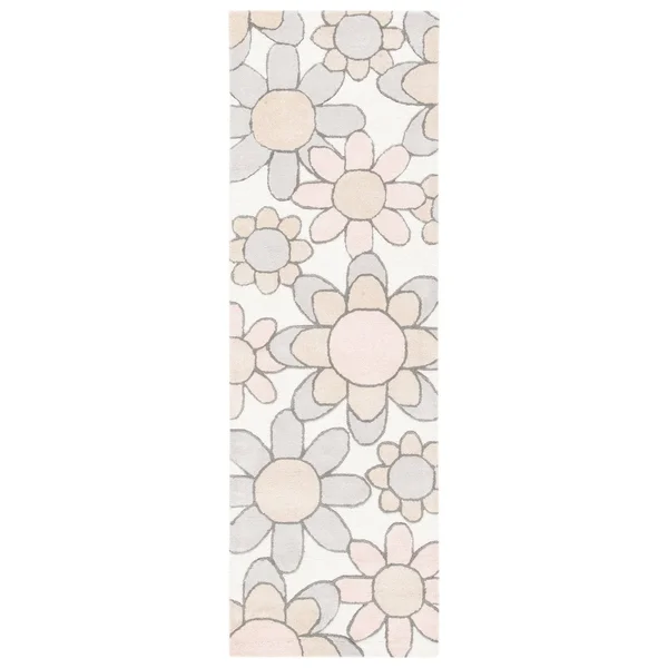 8& x 10& Rectangular Area Rug - White, Safavieh