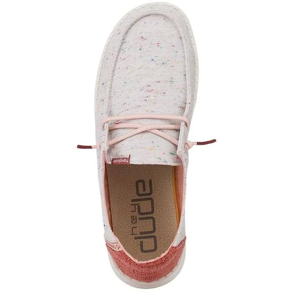 Hey Dude Wendy Women's Shoes Confetti Pink : 9 M