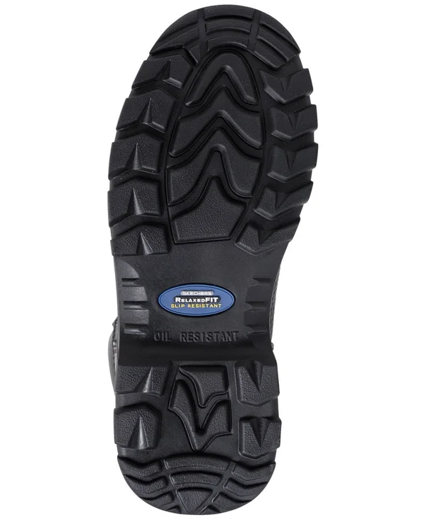 Men's Skechers Work Relaxed Fit Workshire Steel Toe - Size: 9.5, Black