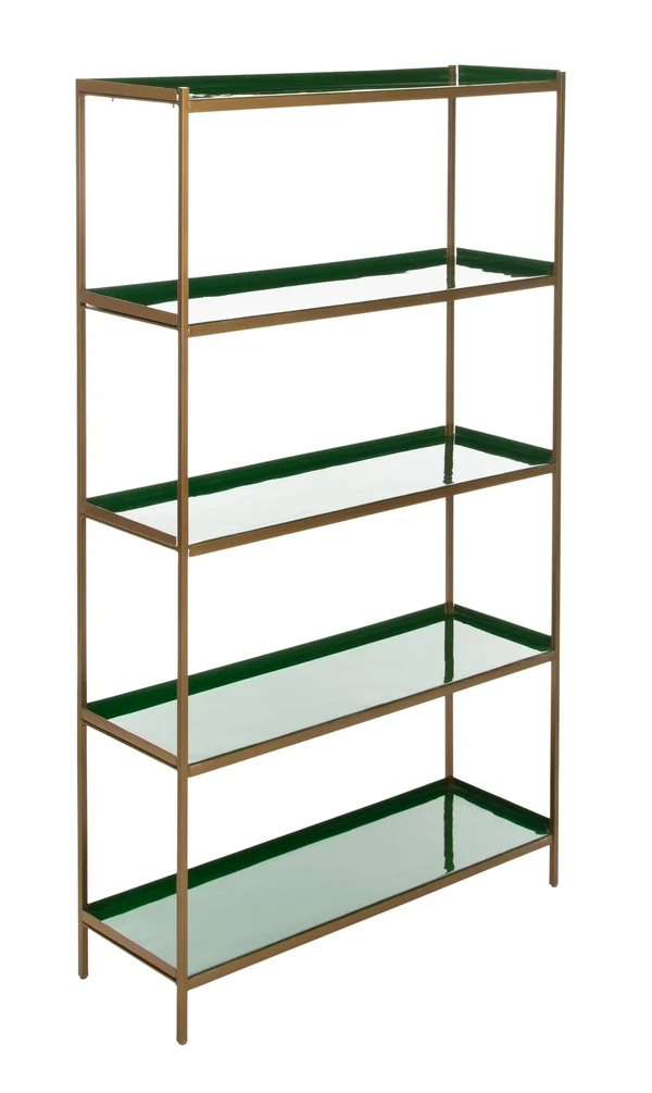 Safavieh Justine 5 Tier Etagere - Green/Brass