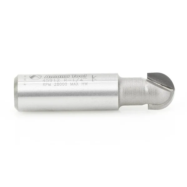 Amana 45922 Carbide Tipped Core Box 7/16 Radius x 7/8 Dia x 1/2 x 1/2 inch Shank