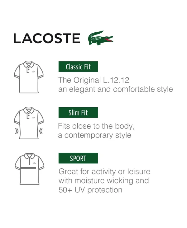Lacoste Men's Classic Fit Pique Polo Shirt, L.12.12 - Nature