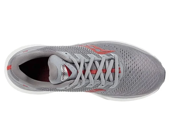 Men's Saucony Triumph 18 - Alloy/Red - Size 8.5