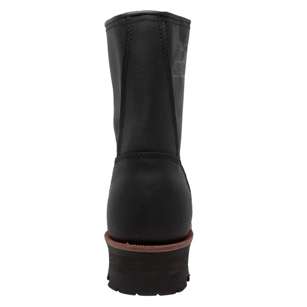 AdTec Men's 9x22 Steel Toe Logger Black