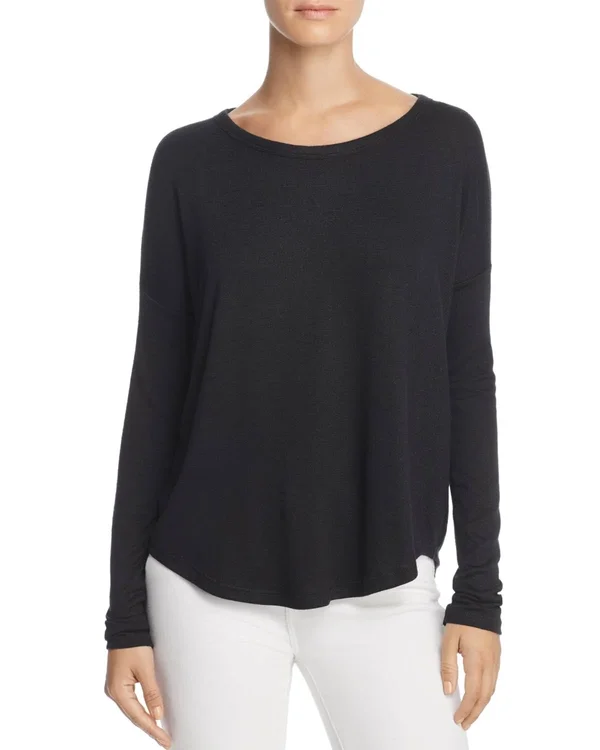 Rag & Bone Hudson Long Sleeve Tee x Small - Black