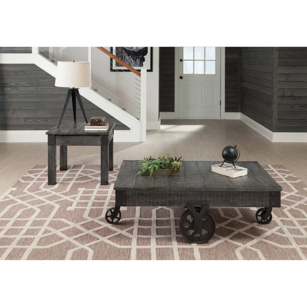 Coaster End Table - Rustic Grey 720577