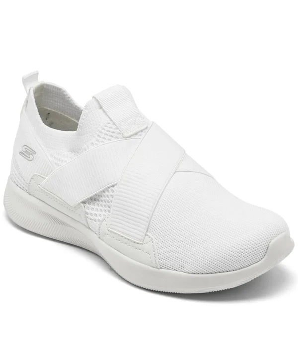 Skechers Women's Bobs Sport Squad 2 Kid Cool Slip-On Sneaker - White