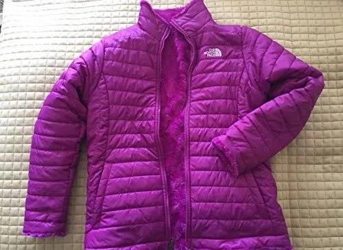 The North Face Reversible Mossbud Swirl Jacket Girls - Roxbury Pink