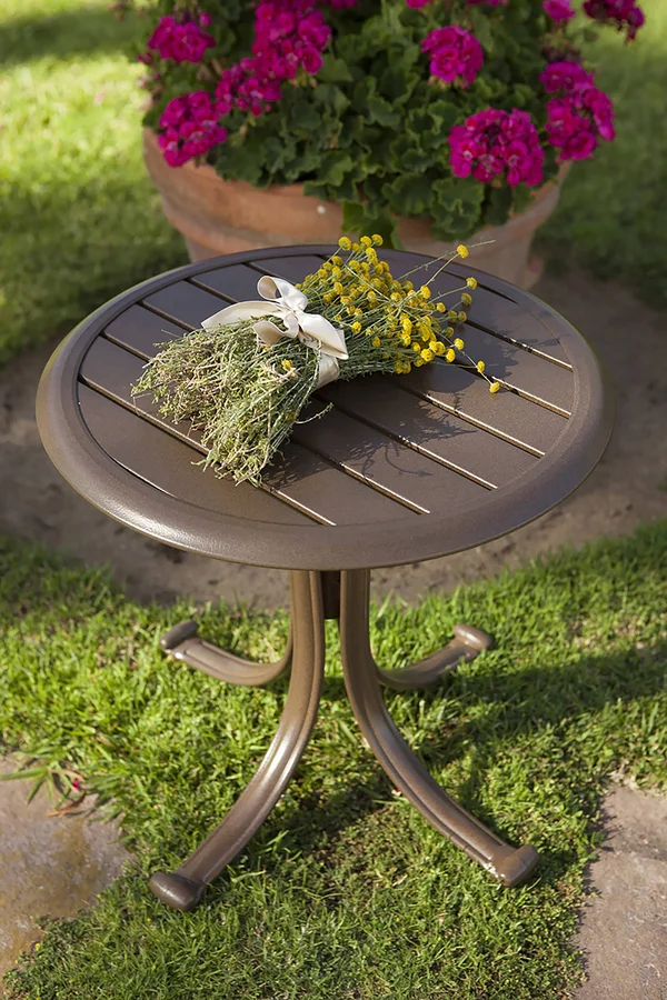 Panama Jack Island Breeze Slatted Patio End Table