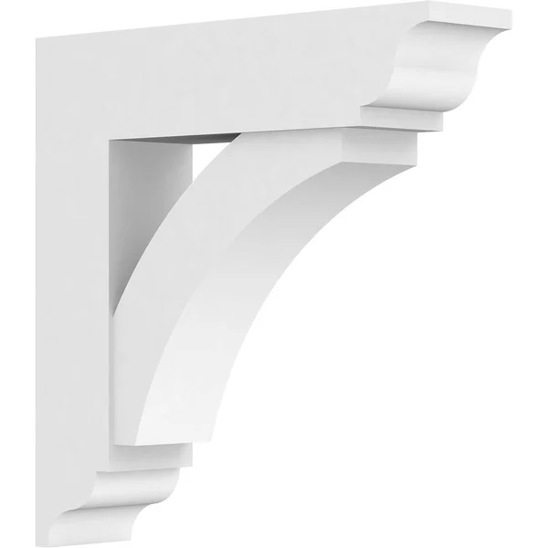 Ekena Millwork BKTP05X24X24THR01 Standard Thorton Architectural Grade PVC Bracket with Traditional Ends - 5 x 24 x 24 in.