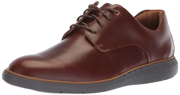 Clarks Men's Un Voyage Plain - Mahogany Leather Size: 7.5 M