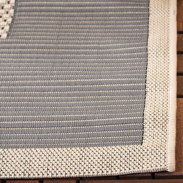 Safavieh Courtyard Area Rug CY7987 Grey, Cream, 5& 3x22 x 7& 7x22