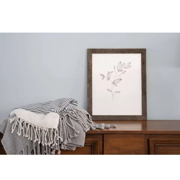 19x22x23x22 Rustic Espresso Picture Frame - 19x23