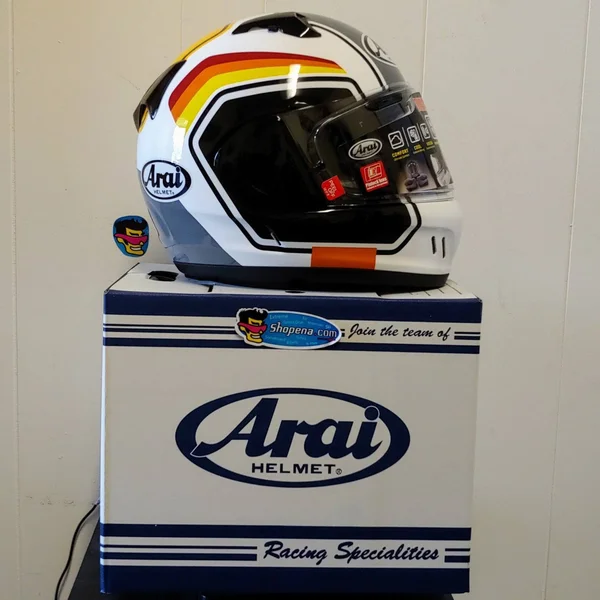 Arai Defiant x Helmet - Number Blue, Large