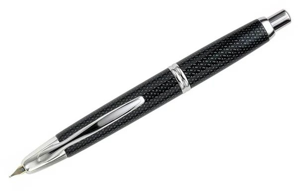 Pilot Vanishing Point Fountain Pen - Black Carbonesque - Stub NIB