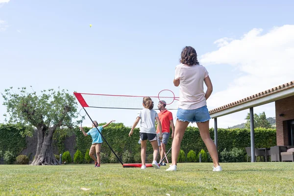 Perfly Easy Set - Badminton, 118x22 in Cyan