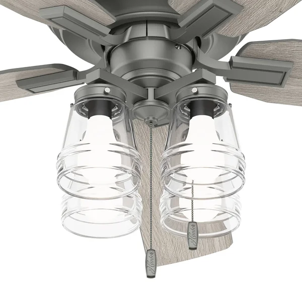Hunter Grantham 60x22 Ceiling Fan w/LED Light - Matte Silver - 50945