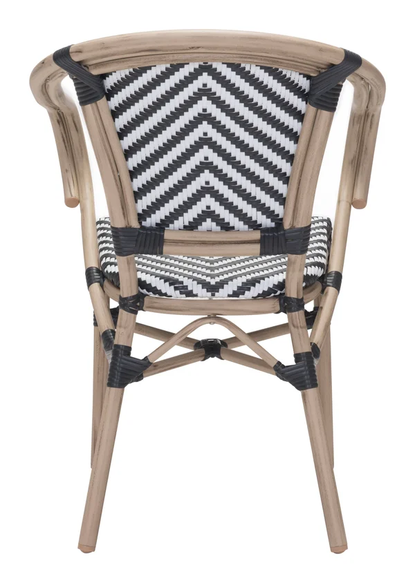 Zuo Paris Dining Arm Chair - Set of 2 - Red & White