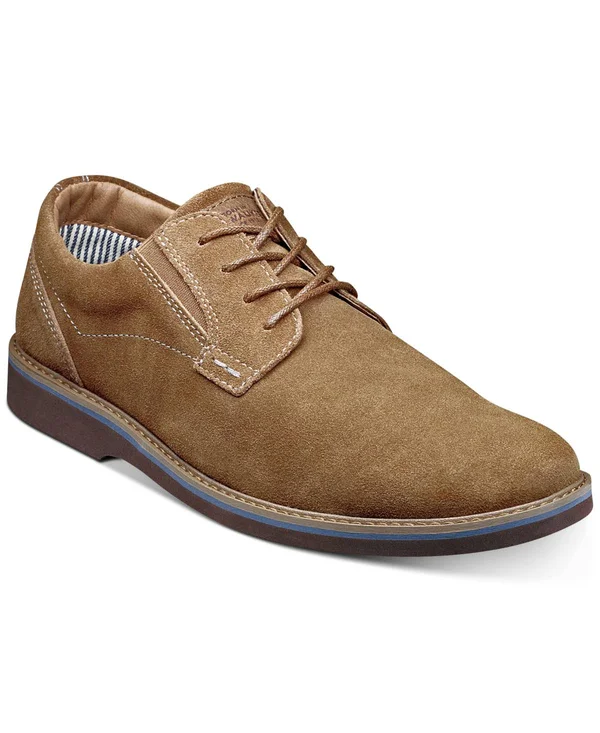 Nunn Bush Barklay Plain Toe Oxford 8.5 Men's Camel