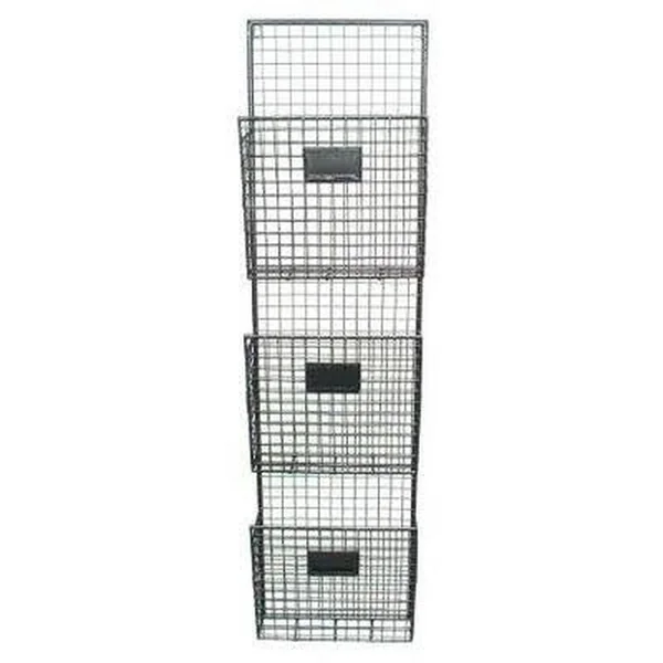 Design Styles 3 Pocket Wall File Holder Finish: Black